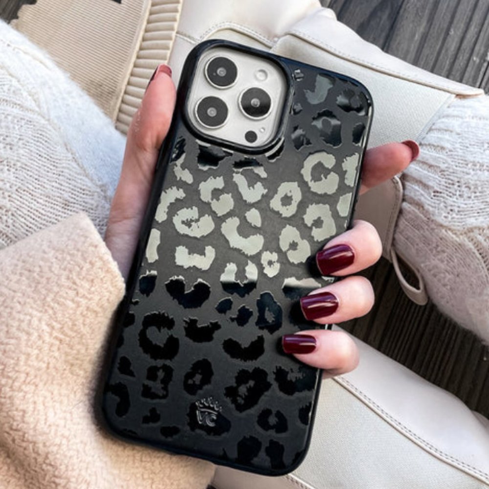 Black Leopard iPhone 12 Pro Case